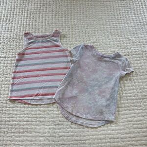 Girls Striped and Tie-Dye Tops Set